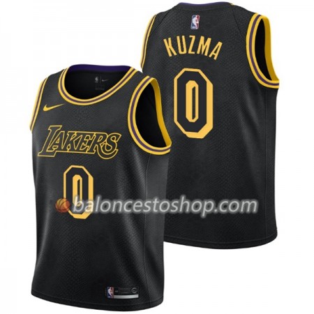 Camiseta Hombre NBA Los Angeles Lakers Kyle Kuzma 0 Nike City Edition Swingman